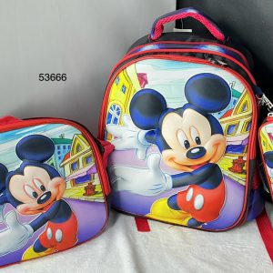 SET MOCHILA 33CM+LONCHERA+ESTUCHE C/DISENO