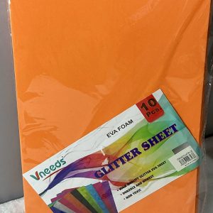 VNEEDS SET PAPEL EVA NARANJA 20X30CM 10/1