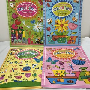 LIBRO P/COLOREAR 10PGS C/STICKER 21.5X28.5CM