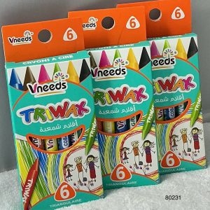 VNEEDS SET CRAYON 0.7X8.7CM 6/1