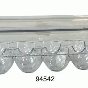 ENVASE ACRILICIO P/HUEVOS 32.5X12X8CM