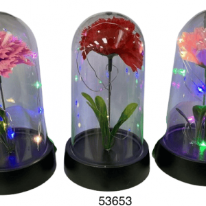 FLOR C/LUZ+ENVASE 8.5X15CM