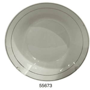 PLATO HONDO 9" ORILLA DORADA