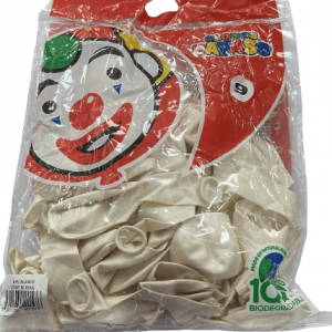 GLOBOS PAYASO #9 50/1 PERLA BLANCO