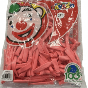 GLOBOS PAYASO #270 50/1 PASTEL ROSA