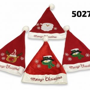 GORRO SANTA C/DISEÑO 30X40CM