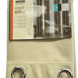 CASAUNIKA CORTINA BKOUT CREMA 140X230CM