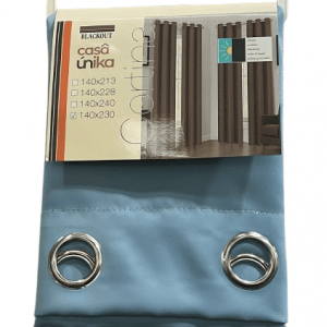 CASAUNIKA CORTINA BKOUT AZULCLARO 140X230CM