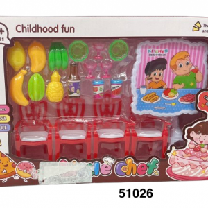 SET COCINA C/ACCESORIOS COMEDOR CAJA