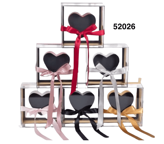 CAJA ACRILICA P/REGALO ENAMORADO 20X20X11CM