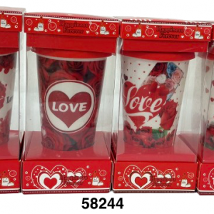 VASO PORCELANA SV C/TAPA 8X12CM