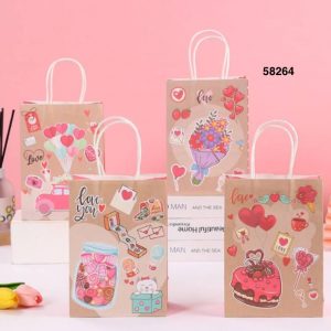 BOLSA DE REGALO DE ENAMORADO 18.5X25X9.5CM