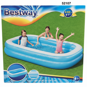 BESTWAY PISCINA INFLABLE RECTANGULAR 262X175X51CM