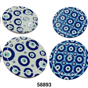 SET PORTAVASOS 10.7CM C/DISEÑO 4/1