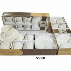 SET TAZA C/PLATILLO BROCADA 12/1 CAJA