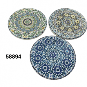 SET PORTAVASOS 10.7CM C/DISEÑO 4/1
