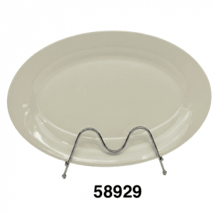PLATO LLANO BLANCO OVALADO 14"