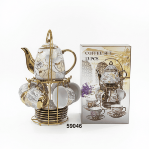 SET CAFE C/DISEÑO+ESTANTE 13/1