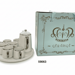 SET CAFE C/DISEÑO 8/1 PLATO ROTADOR