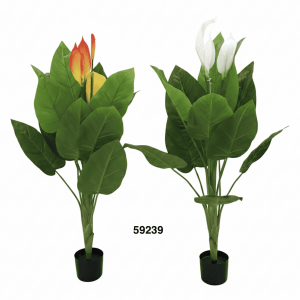 PLANTA ARTIFICIAL C/FLORES 110CM