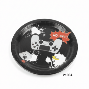 PARTY SET PLATOS PAPEL 9" 12/1 GAMING