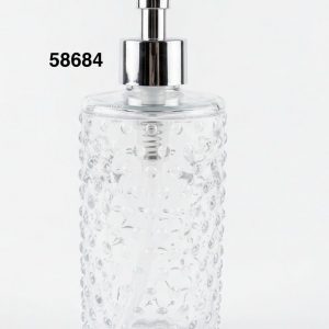 DISPENSADOR DE JABON DE CRISTAL 7.5X20CM