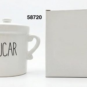 FRASCO BLANCO C/TAPA PORCELANA 19X.56X13X14CM
