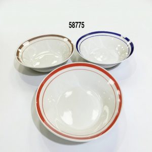 PLATO HONDO 9" 22.5X3.7CM BORDE COL
