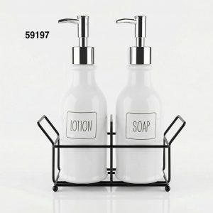 SET DISPENSADOR C/ESTANTE 2/1 7.5X21.5CM