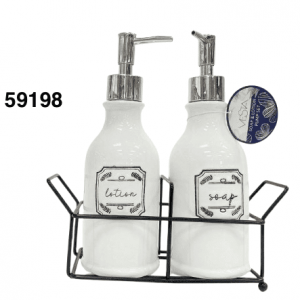 SET DISPENSADOR C/ESTANTE 2/1 7.5X21.5CM