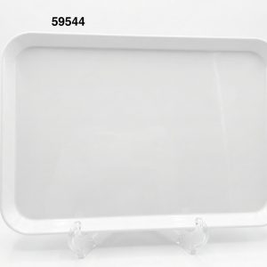 BANDEJA RECTANGULAR MELAMINA BLANCA 13"