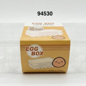 ENVASE PLASTICO C/TAPA P/HUEVOS 10/1 25.5X11.5X7CM