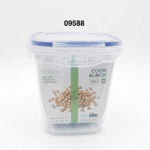 BAGER ENVASE PLAST HTICO CUAD HONDO 1100ML
