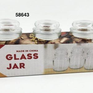 SET ENVASE CRISTAL 3/1 5.5X8.5CM