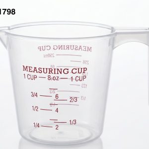 JARRA PLASTICA MEDIDORA 9.7X9CM 250ml 8oz