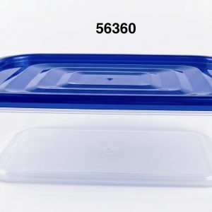 SET ENVASES PLAST RECTANGULARC/TAPA 21X16X6CM 4/1