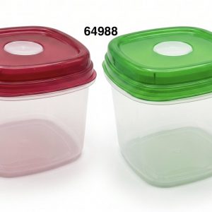 SET DE ENVASES PLASTICOS CUADRADO 2/1