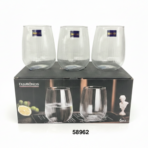 VASO CRISTAL BROCADO 6.3x14.5cm