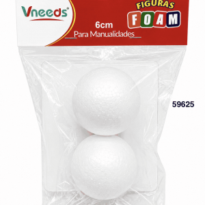 SET BOLA FOAM 6CM 2/1