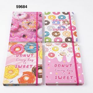 LIBRETA C/DISEÑO 80PGS 14.5X21CM