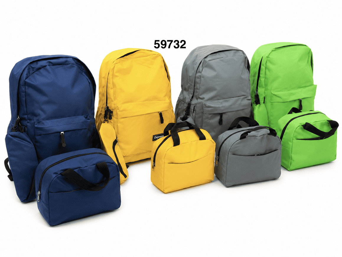 EXPLORER SET MOCHILA P/V 17" C/LONCHERA+ESTUCHE 3/1