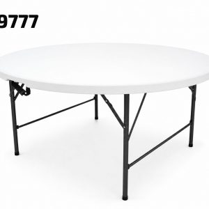 MESA PLEGABLE REDONDA 60" 150X74CM