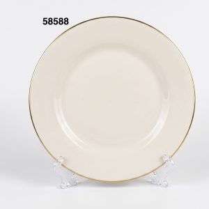 PLATO LLANO REDONDO ORILLA DORADA 10"