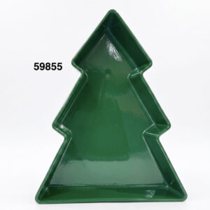 PLATO C/FORMA ARBOL NAVIDAD 30X38X7.5CM