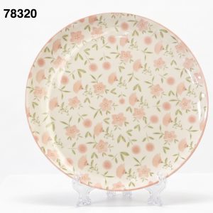 PLATO LLANO 10" C/DIS FLORES ROSA