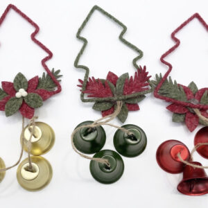 SET CAMPANA COLGANTE NAVIDAD C/ARBOL 14X50CM 3/1