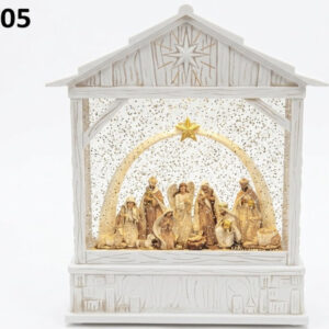 NACIMIENTO NAVIDAD C/LUZ+MUSICA 21.6X25.5CM