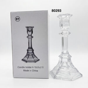 CANDELABRO DE CRISTAL 9X20CM