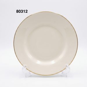 PLATO HONDO 9" ORILLA DORADA