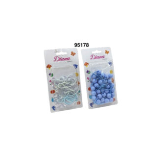 SET BOLITAS P/PELO 14/1 1COL AZ/TR/BL